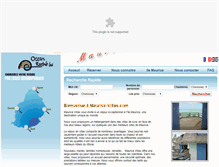 Tablet Screenshot of maurice-villas.com